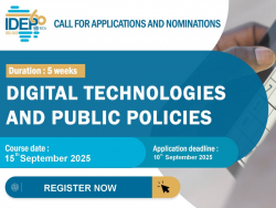 Digital technologies and public policies - Call for applications and nominations